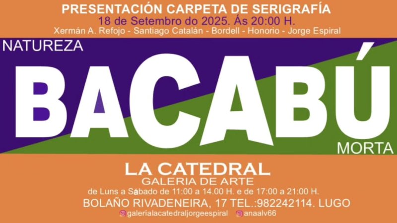 Nueva carpeta de serigrafías del grupo Bacabú 'NATUREZA MORTA'