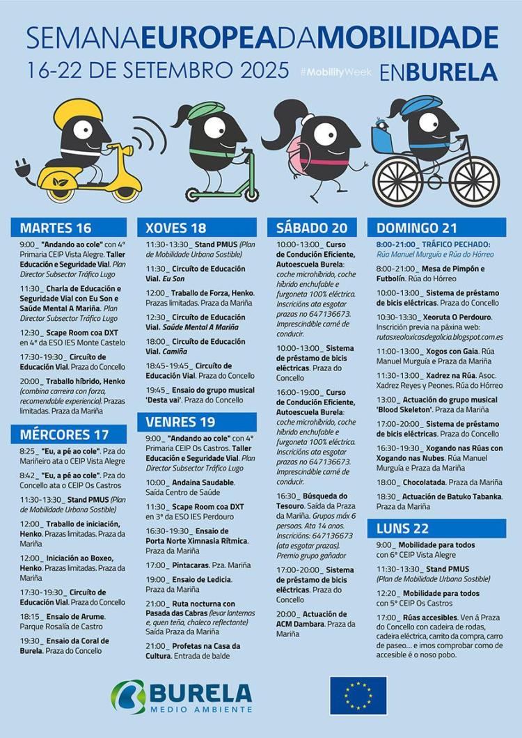 Semana Europea da Mobilidade 2025 en Burela