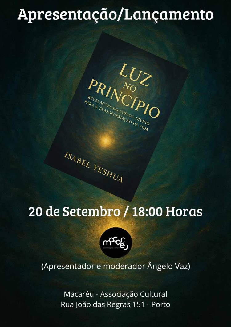 Apresentação do livro Luz no princípio de Isabel Yeshua, por Ângelo Vaz

