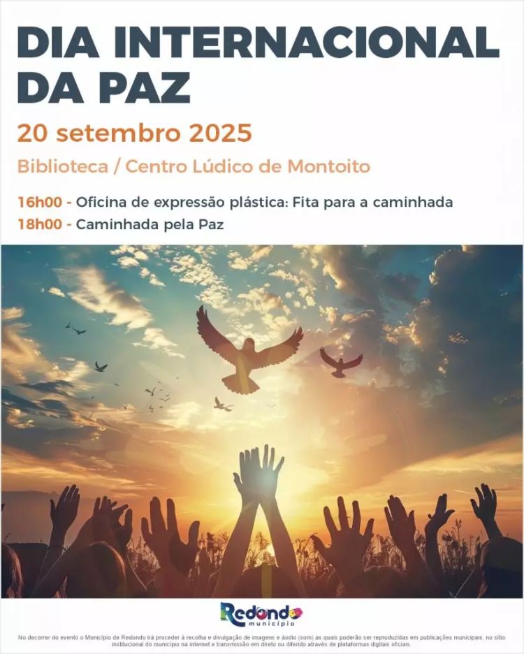 Dia Internacional da Paz | 20 de setembro | 16h00 | Biblioteca/ Centro Lúdico de Montoito