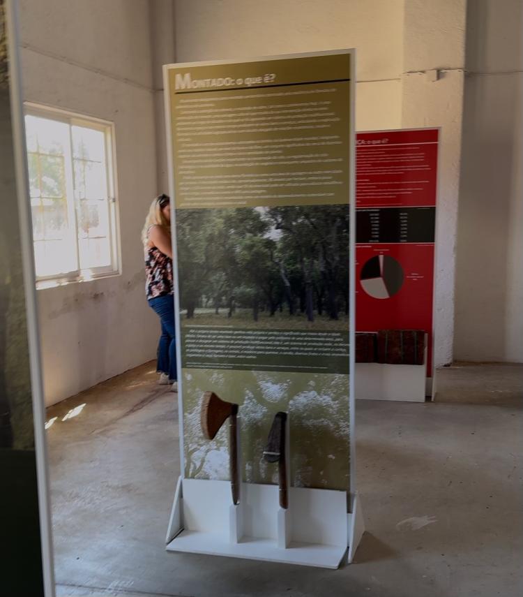 Exposição “Tiragem da Cortiça Antes e Depois”, gentilmente cedida pela Câmara Municipal de Coruche.