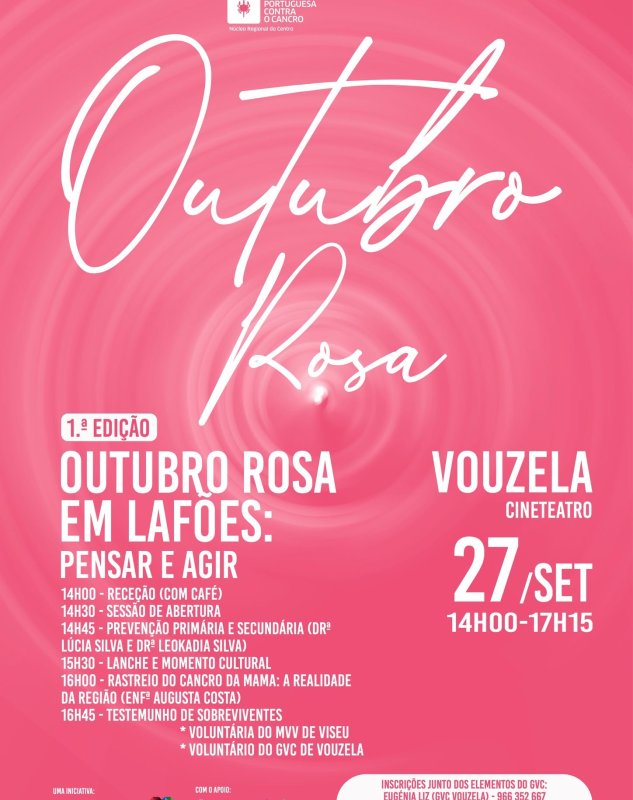 Outubro Rosa em Lafões: Pensar e Agir
