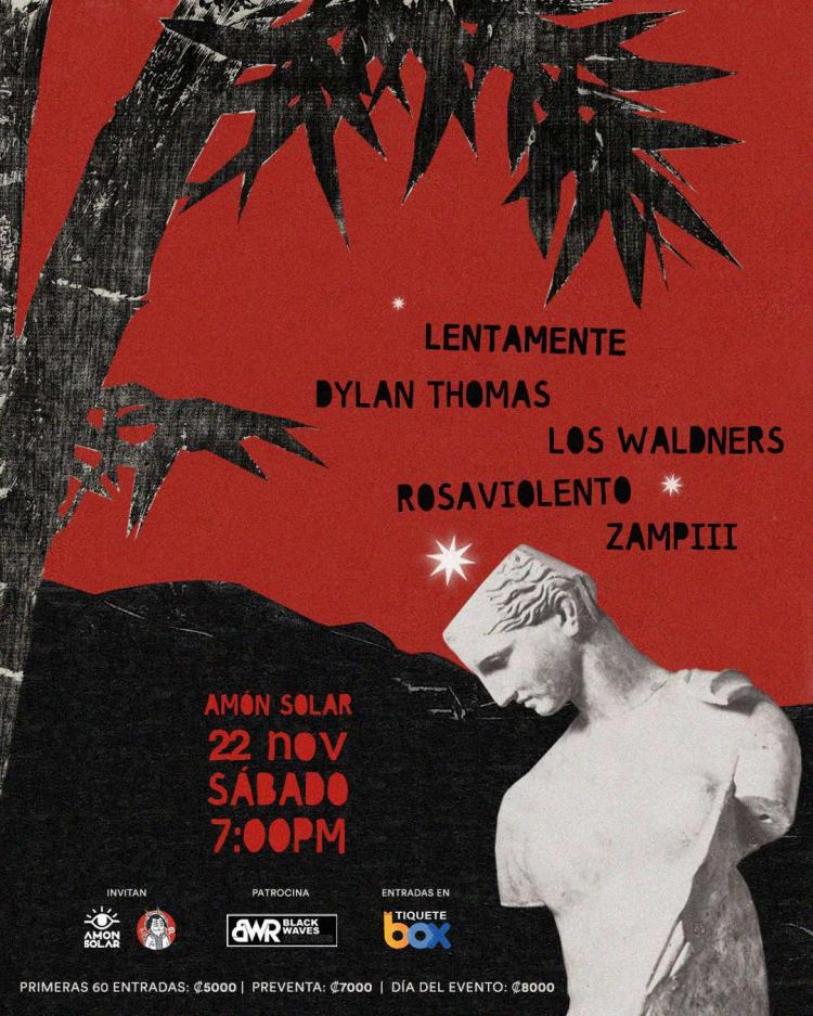 Lentamente, Dylan Thomas, Los Waldners, RosaViolento y Zampiii en vivo