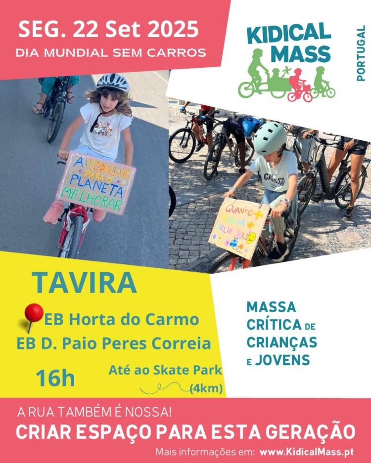 Kidical Mass Tavira | Dia Mundial sem Carros