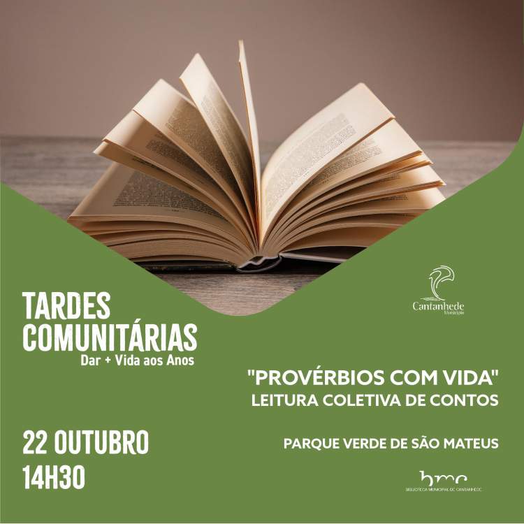 Tardes Comunitárias: Provérbios com vida - Leitura coletiva de contos