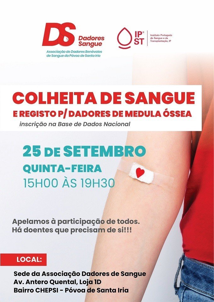Colheita de Sangue e Registo para Dadores de Medula Óssea
