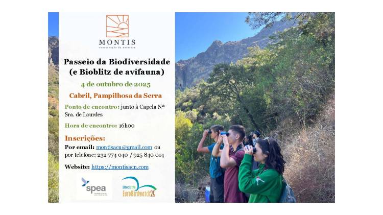 Atividade MONTIS - Passeio da Biodiversidade (e BioBlitz de Avifauna)