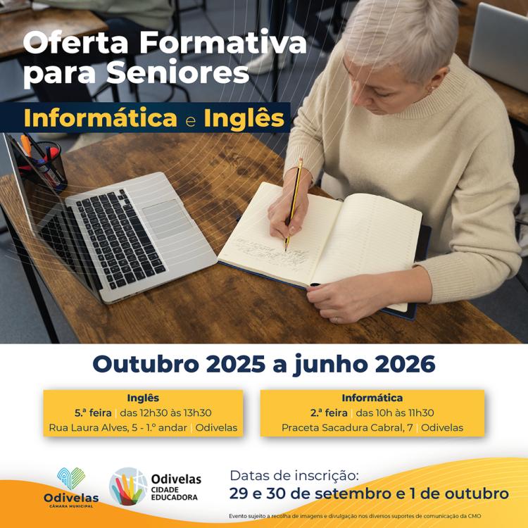 Inscrições | OFERTA FORMATIVA PARA SENIORES | Informática e Inglês