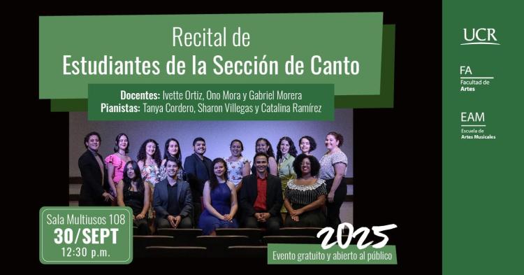 Recital de estudiantes de la Sección de Canto