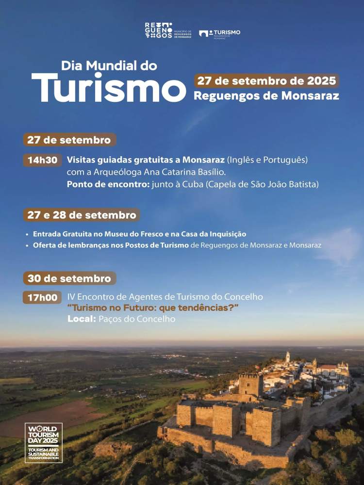 Dia Mundial do Turismo 2025 em Reguengos de Monsaraz