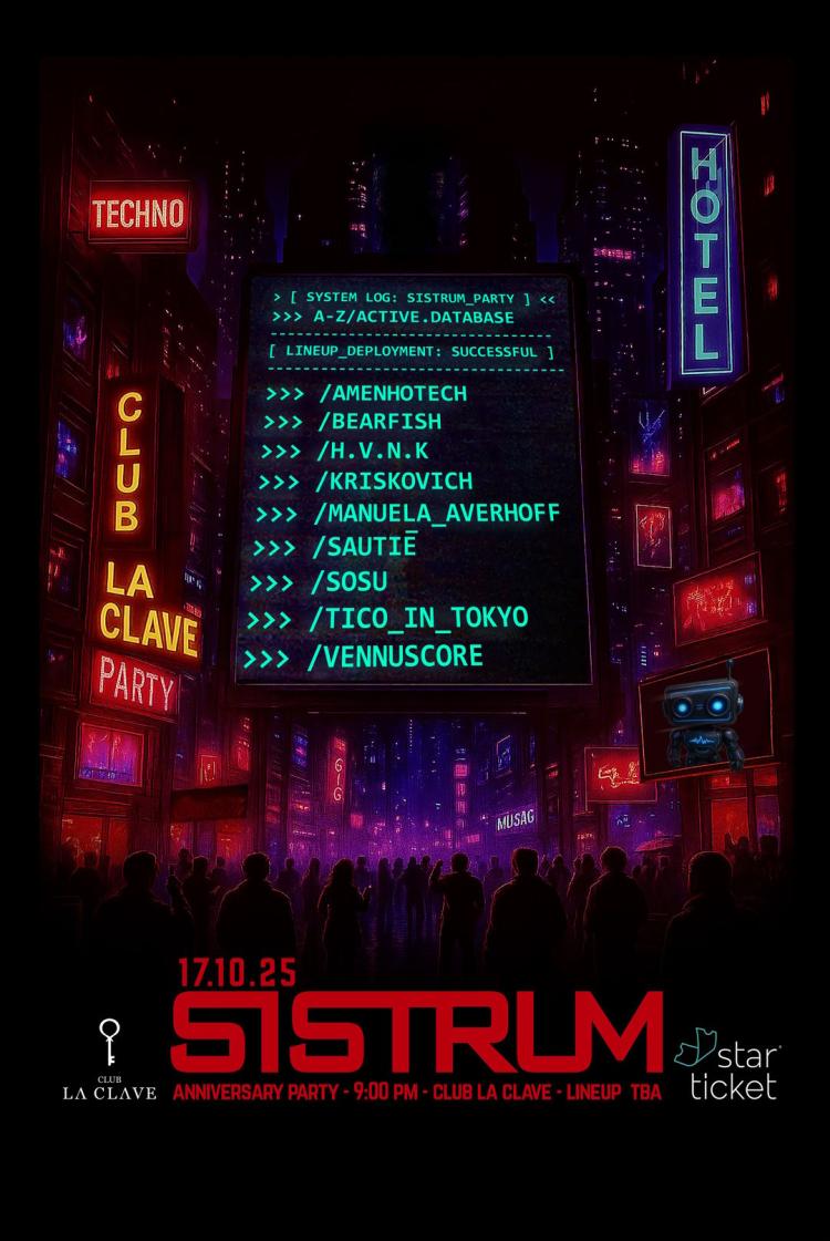 SISTRUM   3ºANNIVERSARY PARTY