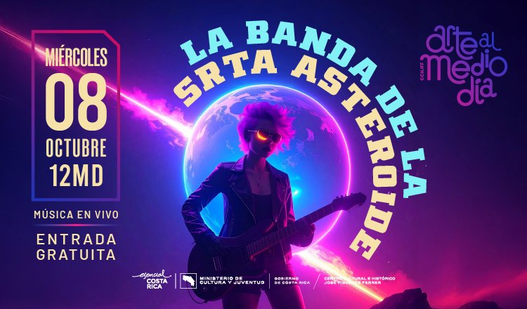 Arte al medio día: Concierto con la Banda de la Srta Asteroide
