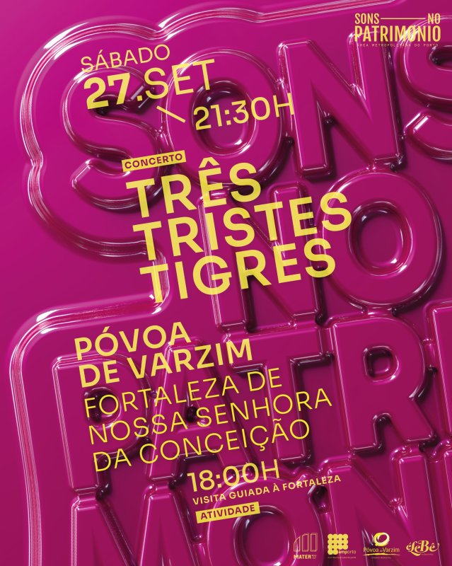 Concerto Três Tristes Tigres na Póvoa de Varzim
