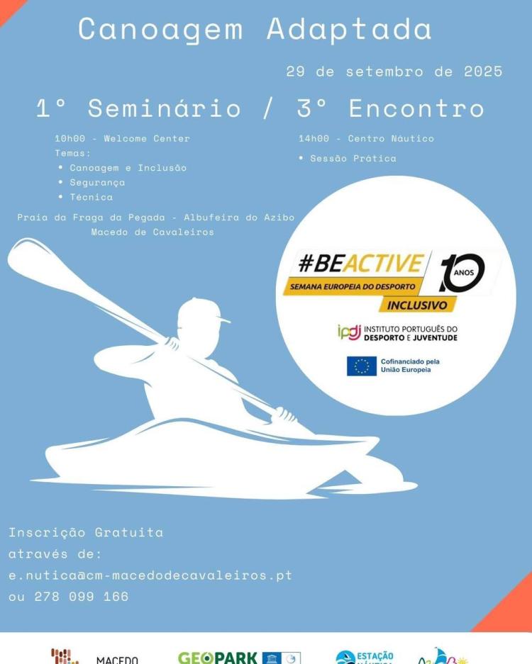 1.º Seminário de Canoagem Adaptada e 3.º Encontro de Canoagem Adaptada