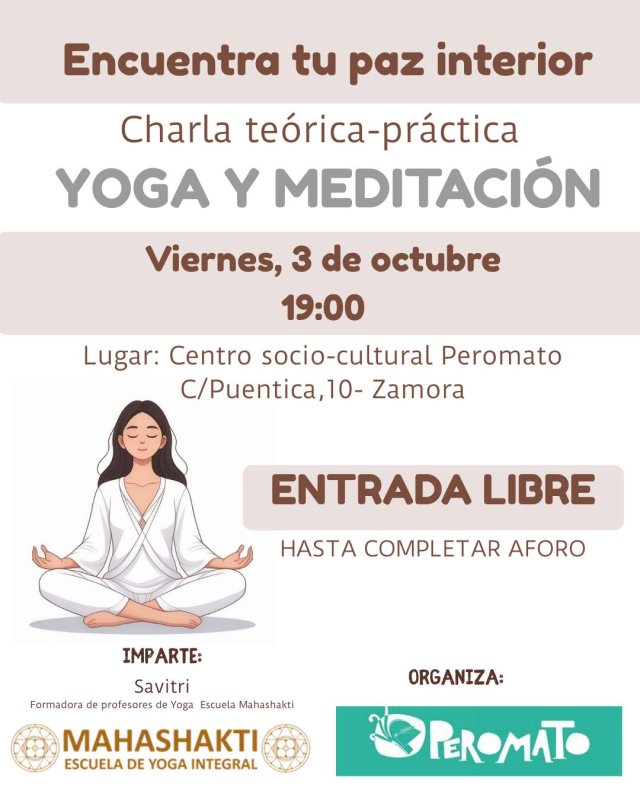 Charla de Yoga y Meditación en Zamora