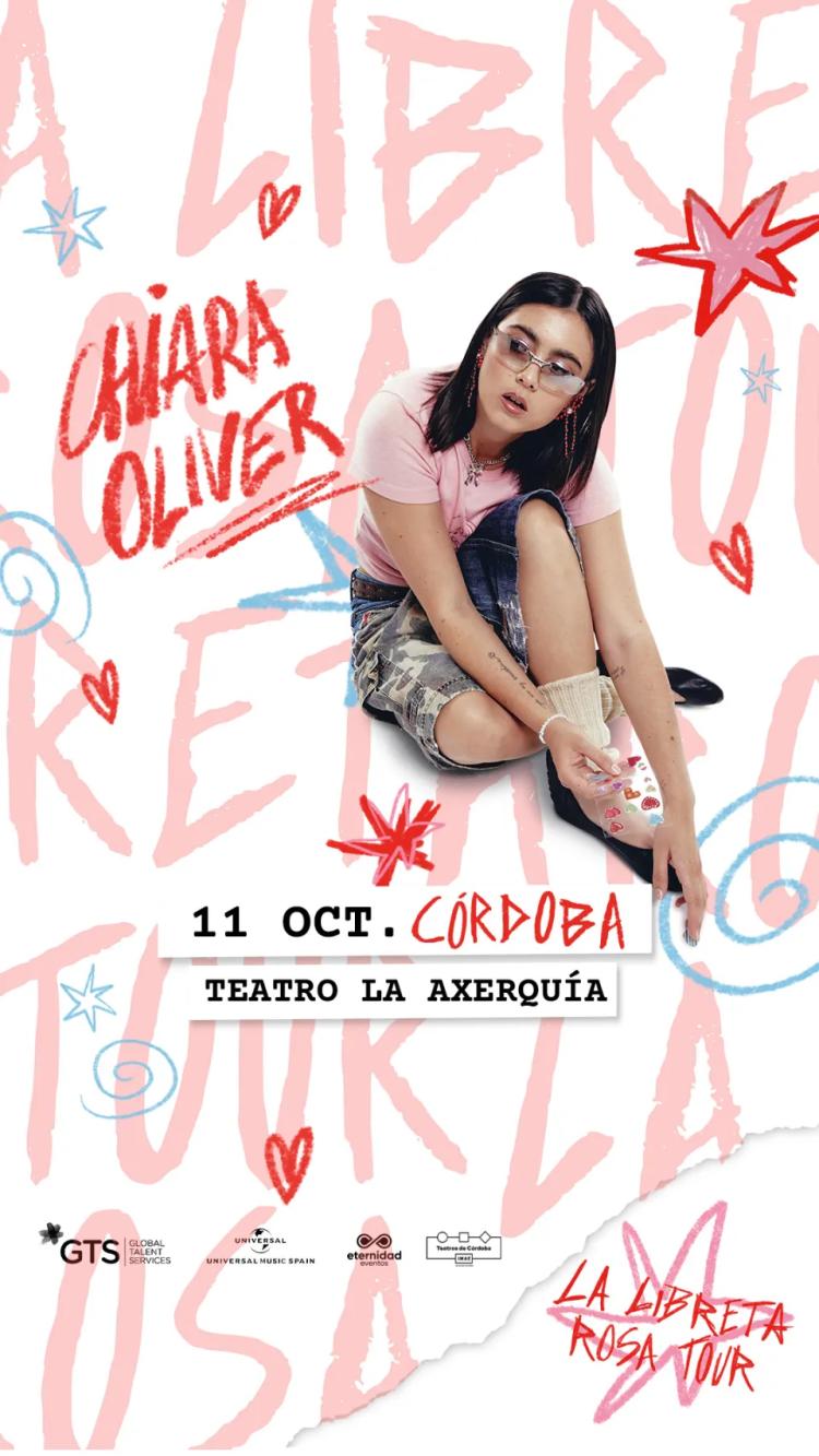 Concierto de Chiara Oliver con su gira 'La libreta rosa Tour'