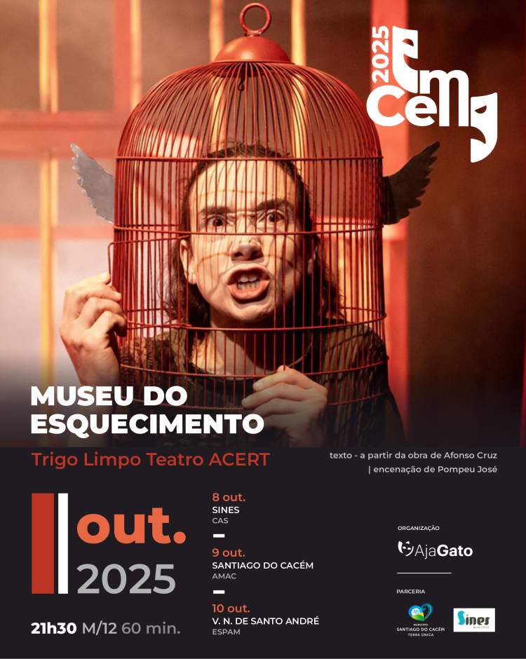 Emcena apresenta “Museu do Esquecimento” por Trigo Limpo Teatro ACERT
