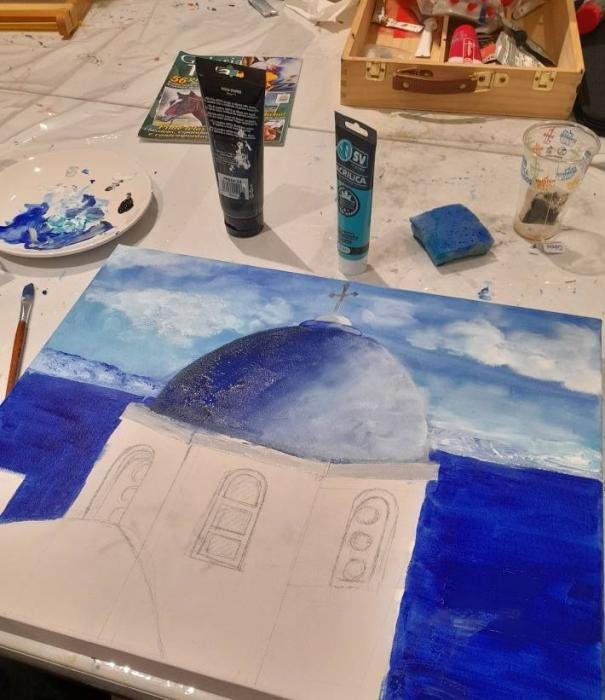 Oficina de Pintura em Acrílico