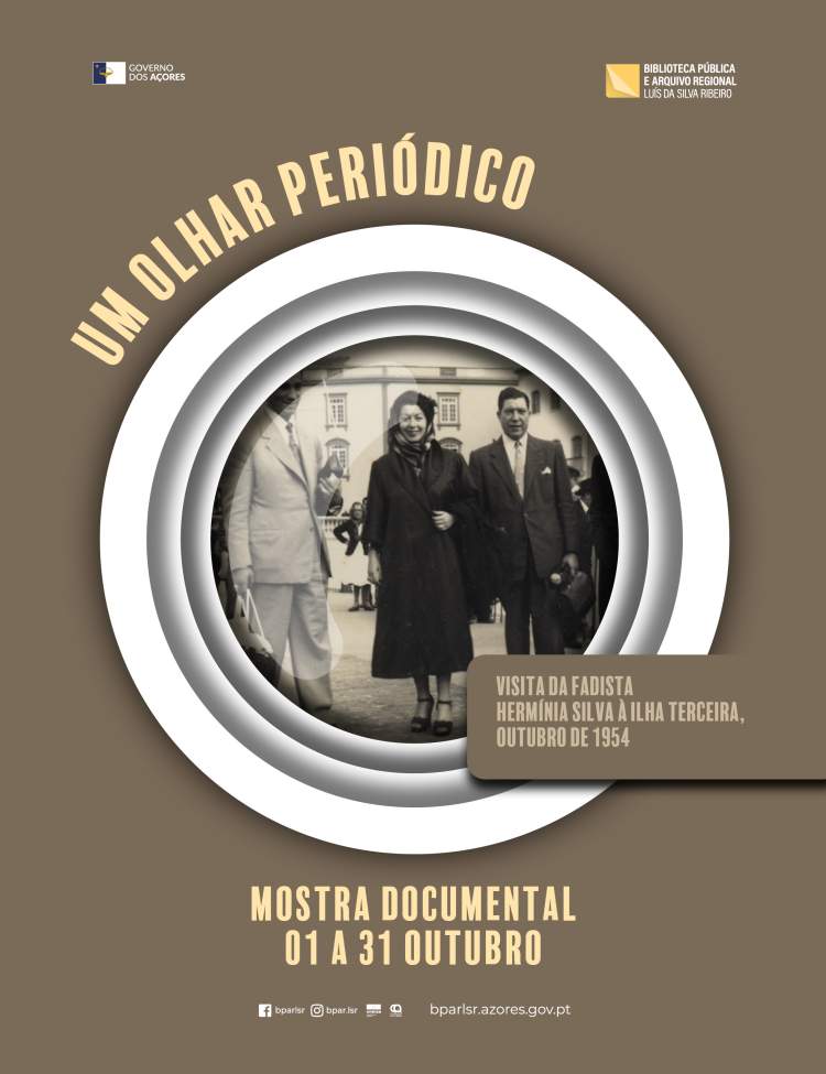 Um Olhar Periódico | Visita da fadista Hermínia Silva à ilha Terceira, outubro de 1954