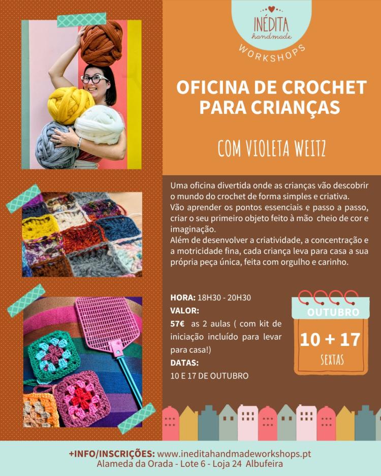 OFICINA DE CROCHET PARA CRIANÇAS