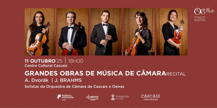 Grandes Obras de Música de Câmara”, recital pela OCCO - Orquestra de Câmara de Cascais e Oeiras