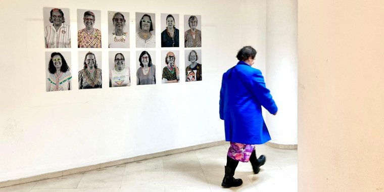 Retratos Bordados - Exposição Coletiva pelas avós da iniciativa A Avó Veio Trabalhar – São Domingos de Rana