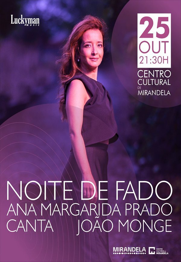 Noite de Fado: Ana Margarida Prado canta João Monge | Centro Cultural de Mirandela