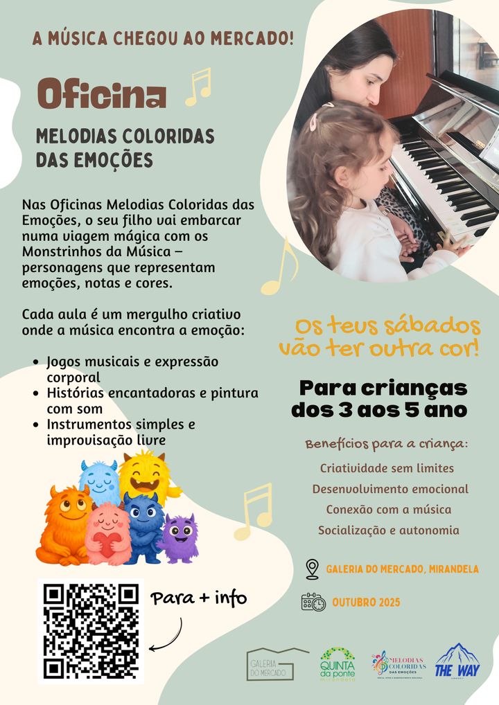 Melodias Coloridas das Emoções - Oficinas | Galeria do Mercado