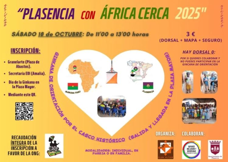 Ginkana solidaria en Plasencia a favor de África Cerca