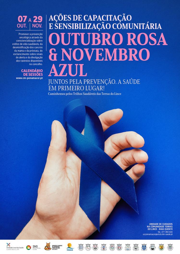 Ações de Capacitação e Sensibilização Comunitária “Outubro Rosa & Novembro Azul”