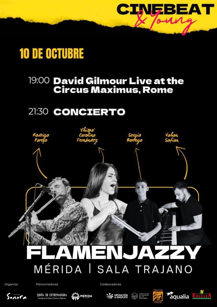 CineBeat 2025. Concierto de Flamenjazzy + Documental David Gilmour