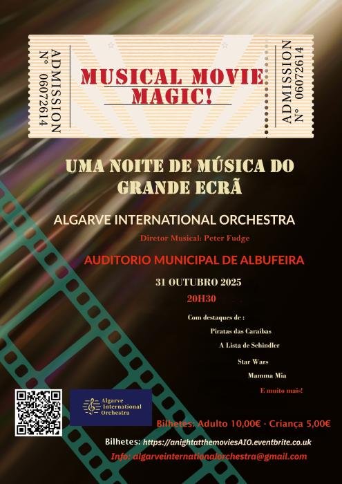 Orquestra Internacional do Algarve apresenta: “Músicas de Filmes”
