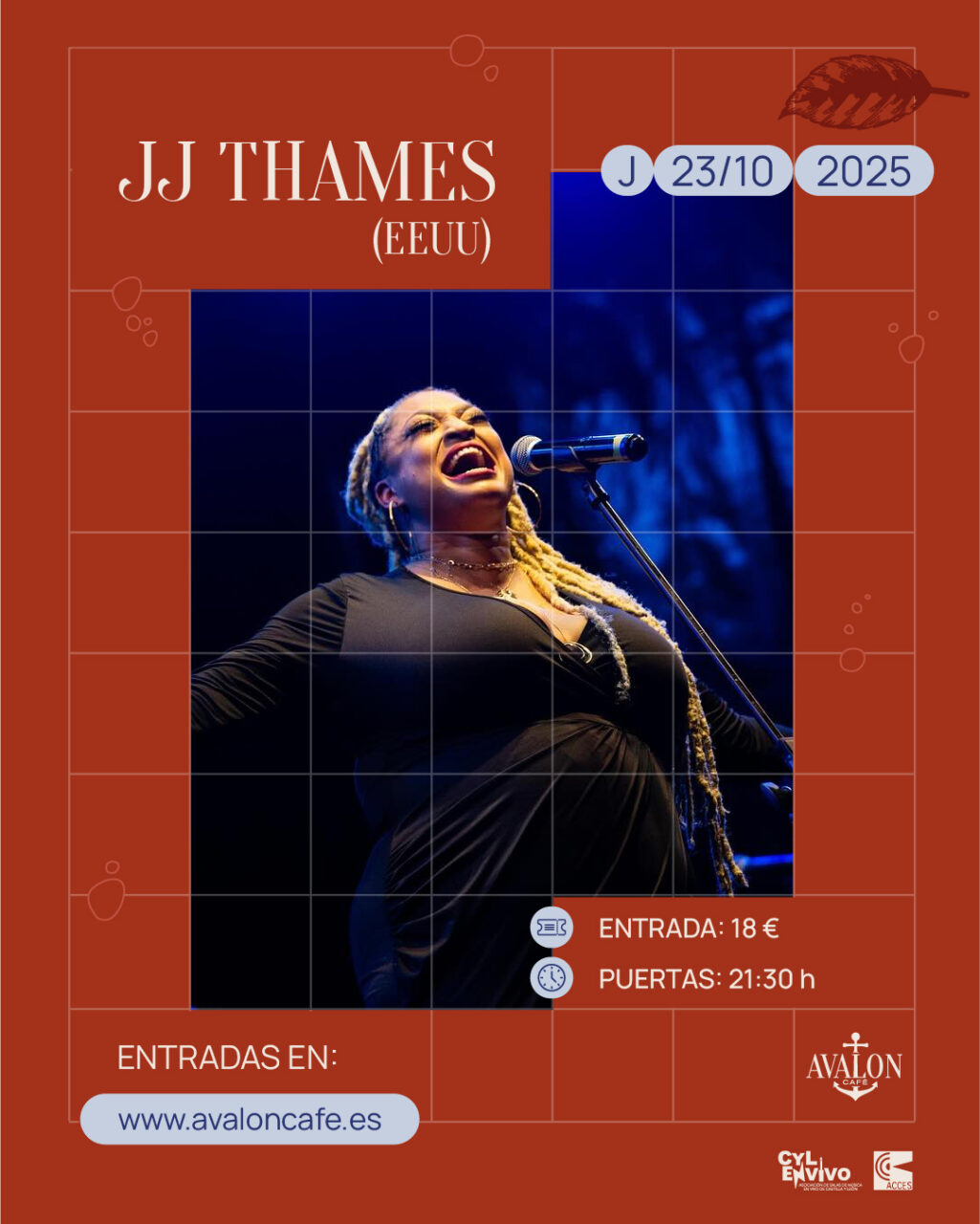 Concierto de JJ Thames en Avalon Café