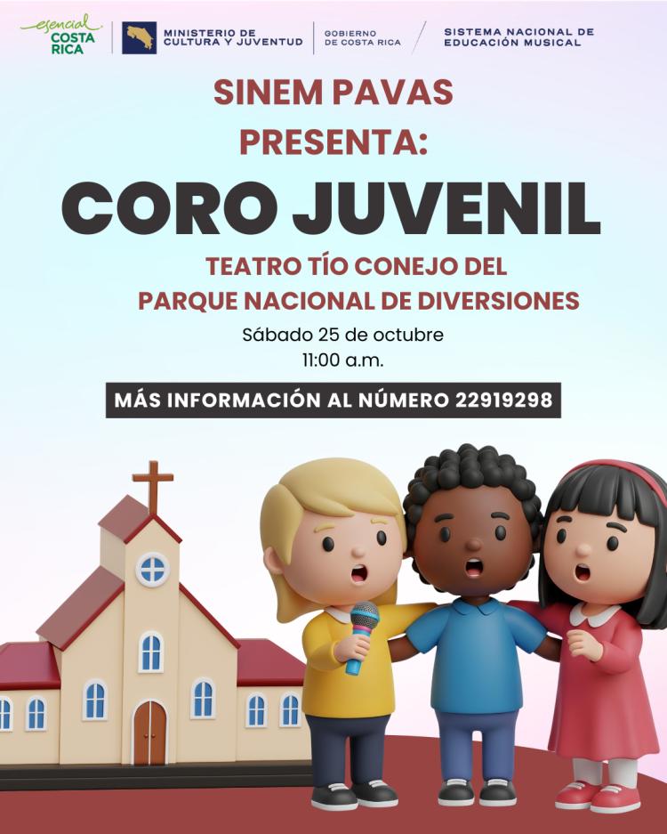 SINEM Pavas | Concierto Coro Juvenil en el Teatro Tío Conejo del Parque Nacional de Diversiones