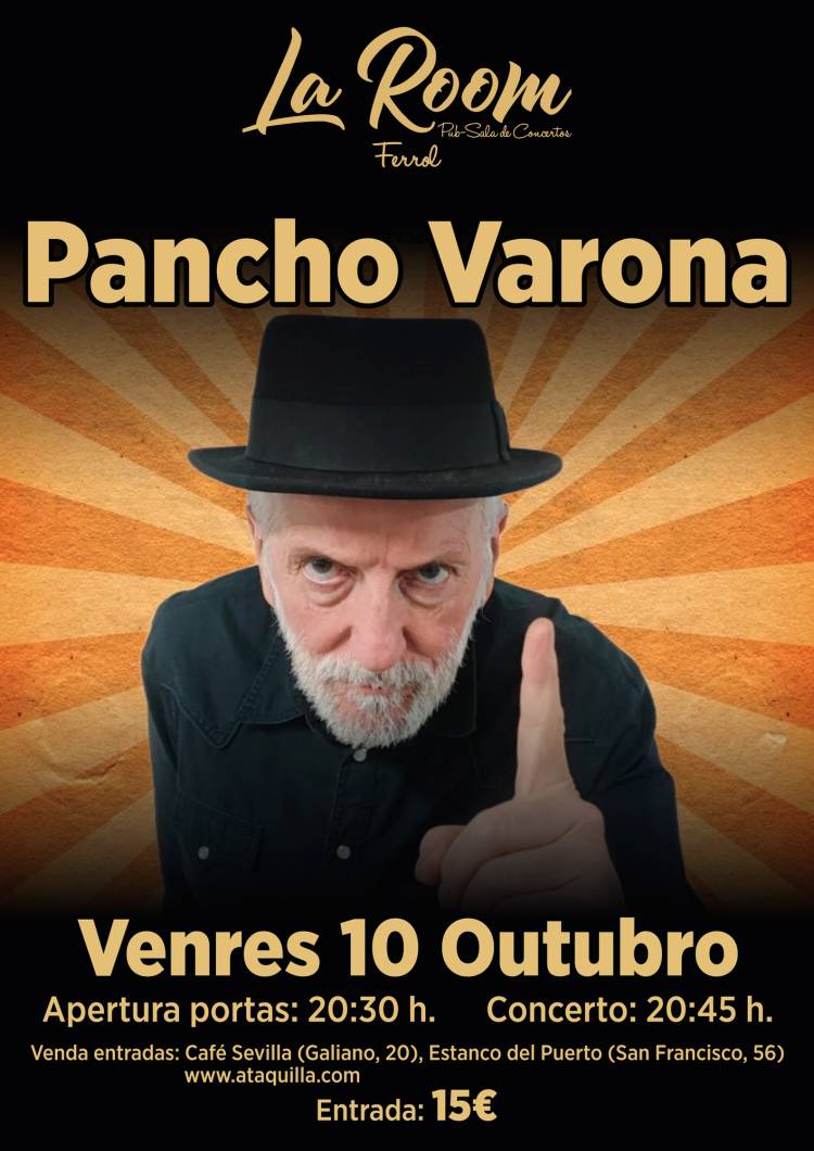 Concerto de PANCHO VARONA  ( 15 €)