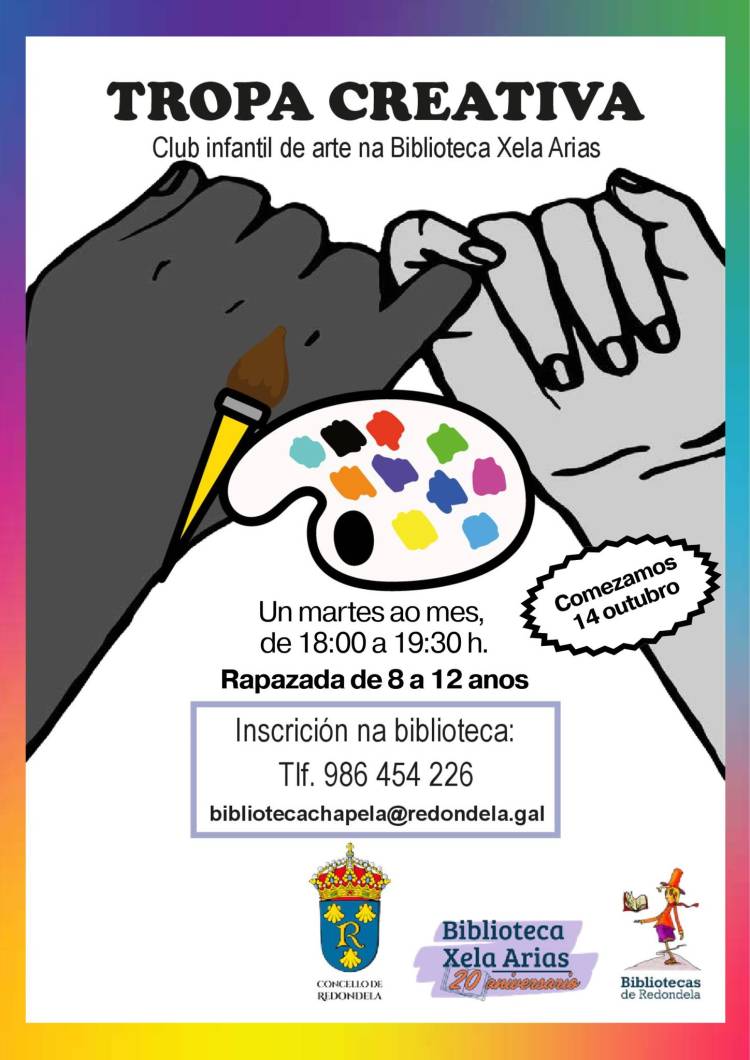'Tropa creativa'. Club de arte na Biblioteca Xela Arias