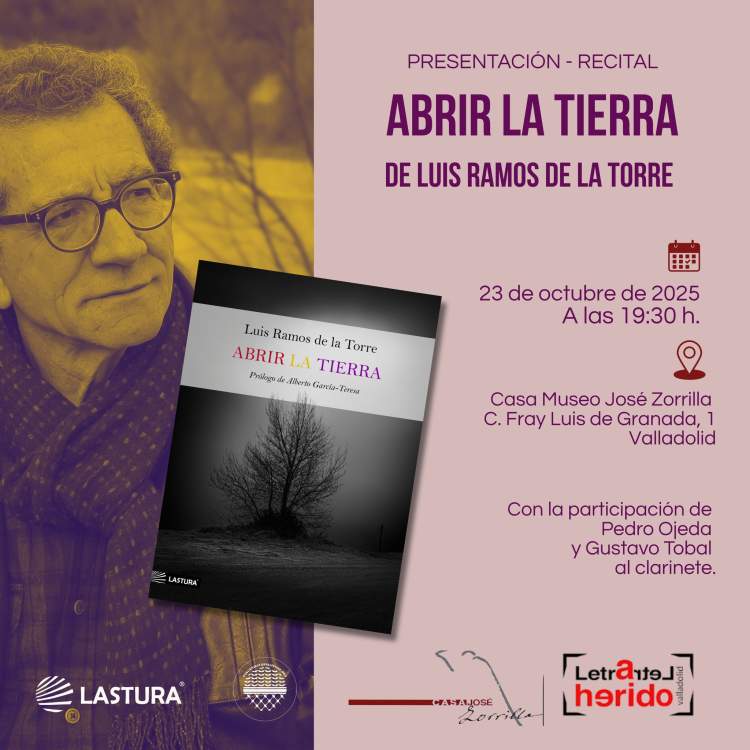 Presentación de 'Abrir la tierra' de Luis Ramos en Casa Zorrilla de Valladolid 