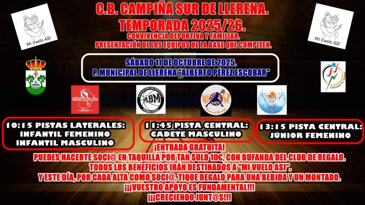 Convivencia del CB Campiña Sur y presentación de los equipos de la base