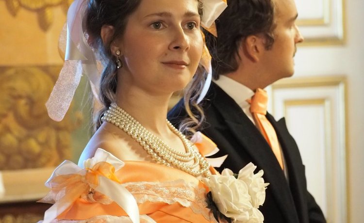 A rainha mostra o Palácio da Ajuda