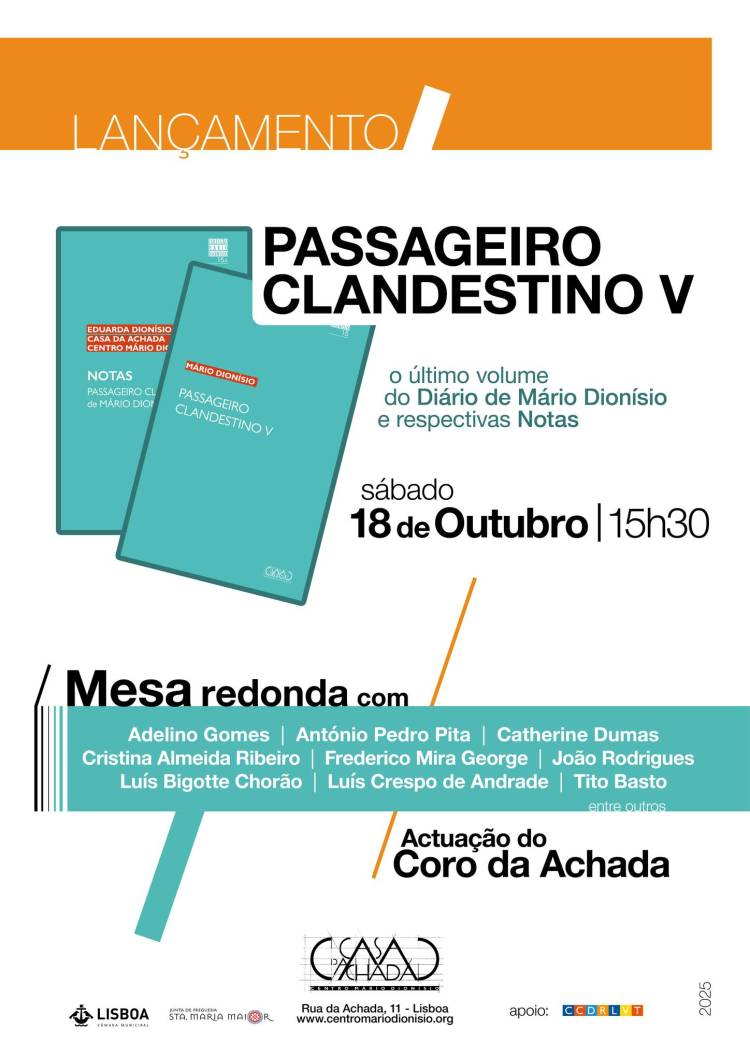 Lançamento de «Passageiro clandestino V»