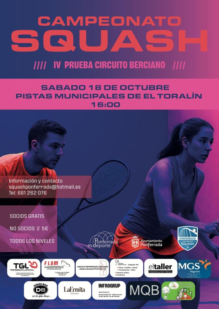 IV CAMPEONATO  DE SQUASH CIRCUITO BERCIANO