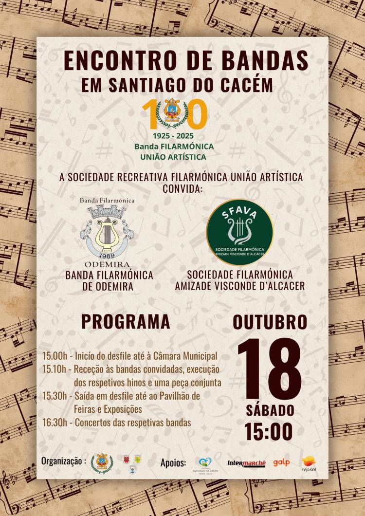 Encontro de Bandas Filarmónicas em Santiago do Cacém