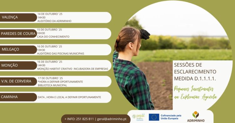 Sessão de Esclarecimento 'Pequenos Investimentos na Exploração Agrícola'