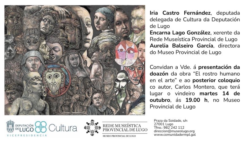 Presentación da obra 'El rostro humano en el arte' e coloquio co autor Carlos Montero