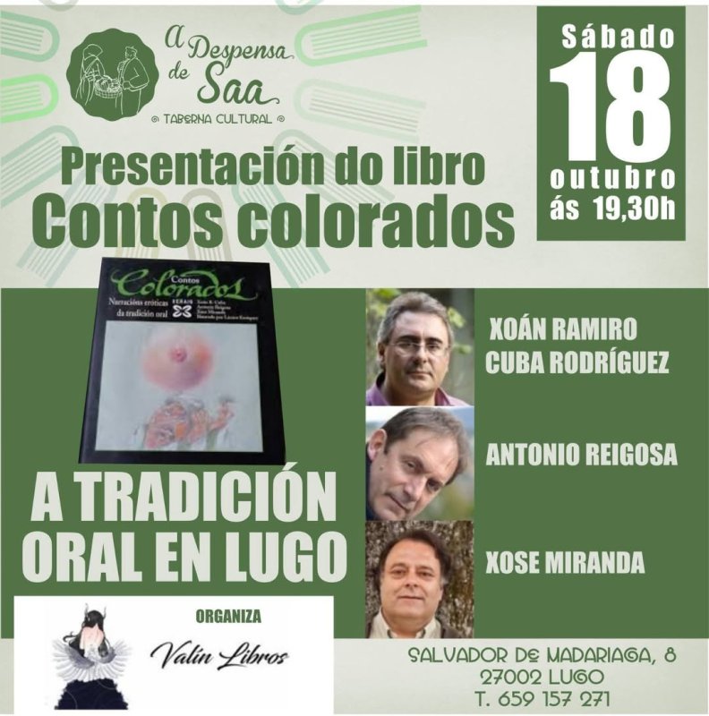 PRESENTACIÓN DO LIBRO  'CONTOS COLORADOS'