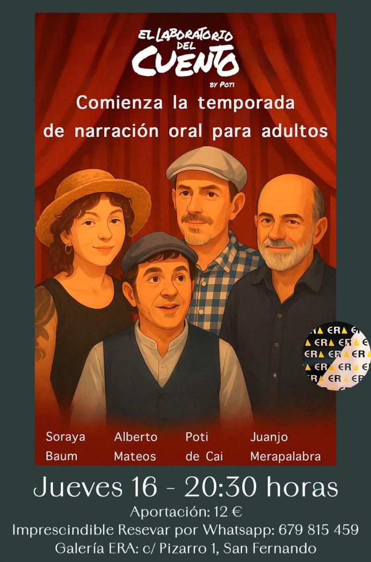 Narración Oral Escénica para adultos en la Galería ERA de San Fernando