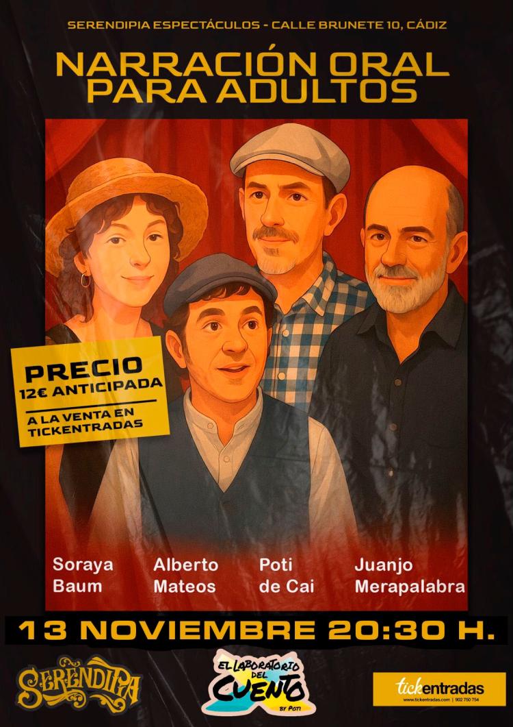 'Inicio temporada de narración oral escénica para adultos'