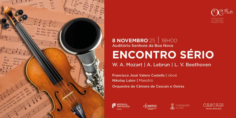 'Encontro Sério', concerto pela OCCO - Orquestra de Câmara de Cascais e Oeiras
