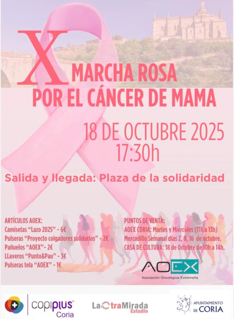X Marcha Rosa en Coria