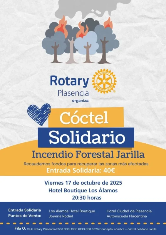 Cóctel Solidario Incendio Forestal Jarilla